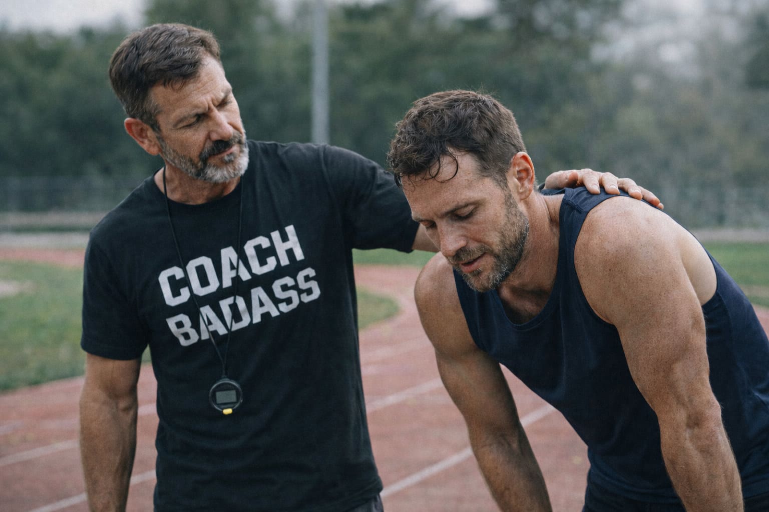 Coureur qui récupère calmement après l’effort, symbole du Frein Vagal