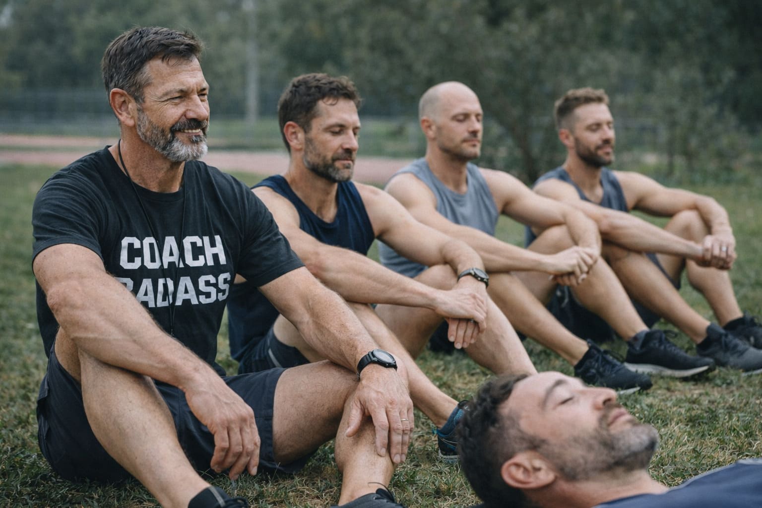 Coureurs souriants après une séance calme, symbole des effets Vagal Drive